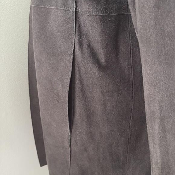 Eileen Fisher The Fisher Project Soft Suede Kimono Jacket, Cinder XS - Picture 8 of 11